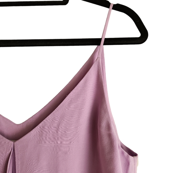 Joie Silk Split Tank Top - Light Lavender - Picture 5 of 8